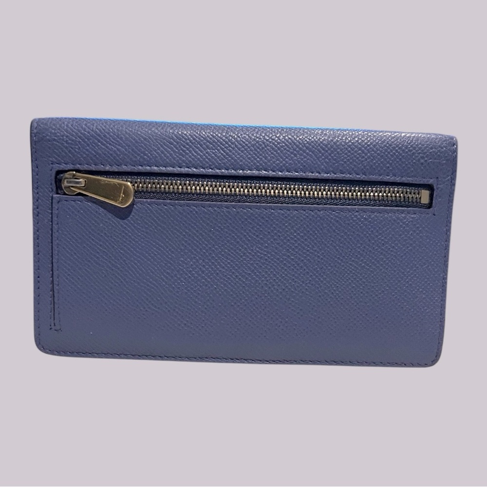 Salvatore Ferragamo Periwinkle Wallet with Gold Accent - Picture 2 of 8